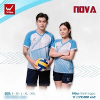 Bộ quần áo thể thao bóng chuyền cầu lông bóng bàn tennis nam nữ Wika Nova cao cấp chính hãng giá rẻ mới đẹp xịn bền tốt