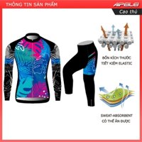 Bộ quần áo thể thao chạy xe đạp tay dài thoáng khí thời trang Phụ nữ đi xe đạp thể thao
