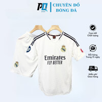 Bộ Quần Áo Thể Thao Clb Real Madrid Mùa Giải 2024 Thun Mè Cao Cấp