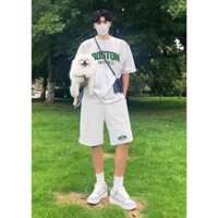 Bộ Quần Áo Thể Thao Mùa Hè Siêu Mát Mẻ Họa Tiết BOSTON Cực Đẹp
