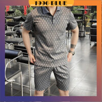 Bộ Quần Áo Thể Thao Nam, Bộ Đồ Nam Cotton Thun Lạnh 4 màu KEEP TRAINING - 1996 BLUE