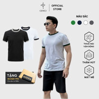 Bộ quần áo thể thao nam cổ tròn CENCI, đồ bộ thể thao nam cao cấp chất liệu Coolmate BD33