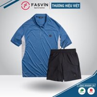 Bộ quần áo thể thao nam Fasvin AB20702.HN cổ bẻ chất vải mềm nhẹ co giãn thoải mái Đẹp ⚡