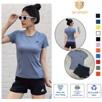 Bộ Quần Áo Thể Thao Nữ 3 Sọc, Đồ Tập GYM, Chạy Bộ, Bóng Chuyền, Cầu Lông, Thun Lạnh Co dãn 4 Chiều