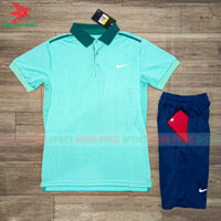 BỘ QUẦN ÁO THỂ THAO POLO NIKE MẪU 3 XANH NGỌC – DỆT VIỆT NAM