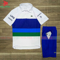 BỘ QUẦN ÁO THỂ THAO POLO LACOSTE MẪU 4 TRẮNG – DỆT VIỆT NAM