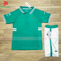 BỘ QUẦN ÁO THỂ THAO POLO LACOSTE MẪU 2 XANH NGỌC – DỆT VIỆT NAM