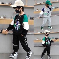 Bộ Quần Áo Thu Đông Bé Trai Hình Người Máy Nhồi Bông