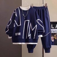 Bộ quần áo thu đông bé trai 18-52kg từ 6-16 tuổi mẫu BYE Đồ bộ bé trai, set đồ bé trai