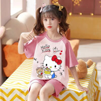 Bộ quần áo thun bé gái Hello Kitty - Size 3 - 10 tuổi