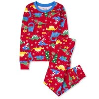 Bộ Quần Áo Thun Bo Gấu 100% Cotton Noel Form Ôm Dài PLACE Hàng Xuất Xịn Cao Cấp Chất Siêu Mịn Đẹp Hoạ Tiết Giáng Sinh Đỏ