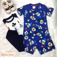 Bộ quần áo trẻ em mẫu Micky  dễ thương, bộ quần ao bé trai chất vải cotton mềm mát cho bé