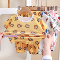 Bộ quần áo trẻ em mùa hè CATIMNI Bộ quần áo ngắn tay hoạt hình cho bé Bộ đồ ngủ thông thường cho bé trai và bé gái
