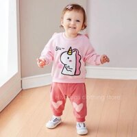 Bộ quần áo trẻ em thu đông da cá