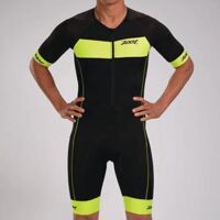Bộ quần áo trisuit nam Zoot Mens Core+ Triathlon Aero Racesuit – Safety Yellow