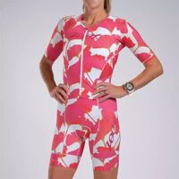 Bộ quần áo trisuit nữ ZOOT Women LTD Tri FZ Racesuit – Blooms