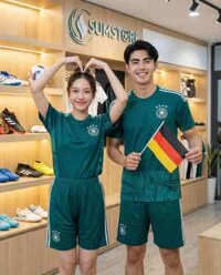 Bộ Quần Áo Tuyển Đức Xanh Rêu DK