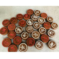 Bộ quân cờ tướng bằng gỗ xà cừ