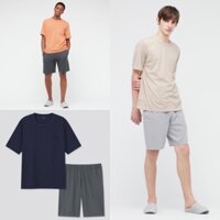 Bộ quần dài áo cộc làm mát airism cotton nam thời trang của UNIQLO