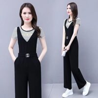 Bộ quần dây đeo cho nữ đầu thu 2022 thẳng mới dành cho nữ20240512