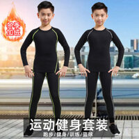Bộ quần legging giữ nhiệt cho trẻ em, lớp cơ thể thể thao cho bé trai và bé gái, quần bó cao cấp cho chạy bộ, bóng rổ, tập luyện, trang phục thể dục