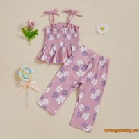Bộ quần yếm không tay hoa Cami Tank Tops co giãn