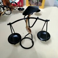 bộ quang gánh nến trang trí nhà cửa - decor tủ kệ trưng bày nến(Maget việt nam) quà tặng lưu niệm