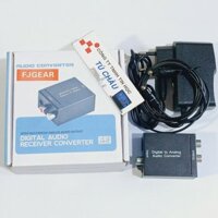 Bộ quang Optical Audio Converter FJGEAR Digital to Analog + Cáp Optical (Toslink to AV)