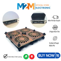 Bộ Quạt Liền Đế Mặt Gỗ MDF Tản Nhiệt Router Modem Tv Box🍀Quạt Kép 120mm Làm Mát Laptop ⚡Siêu Mạnh⚡ Có Điều Chỉnh Tốc Độ