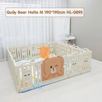 Bộ quây cũi nhựa Little Bear Holla 190x190cm tặng thảm và bóng