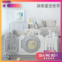 Bộ quây cũi nhựa nguyên sinh tặng thảm + 100 bóng + combo chơi bóng rổ