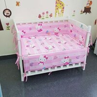 Bộ quây Hàn Quốc Hello Kitty 70x120 cm ( không drap )