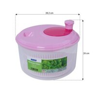 BỘ QUAY RAU SIZE LỚN DUY TÂN  (Ø 26,2 x 20 CM ) GIÚP LOẠI BỎ NƯỚC RA KHỎI RAU CỦ QUẢ SAU KHI RỬA NHANH CHÓNG, AN TOÀN.