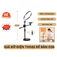 Bộ quay video để bàn Topshop D36 , Chân quay video chụp ảnh từ trên xuống kích thước 40-55cm