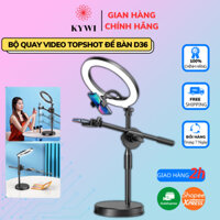 Bộ Quay Video Để Bàn Topshot D36 -Chân Quay Video Chụp Ảnh Từ Trên Xuống Chắc Chắn Nhỏ Gọn - KYWI