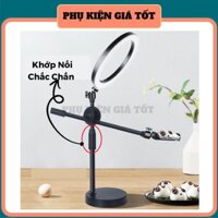 Bộ Quay Video Để Bàn Xoay 360 -Chân Quay Video Chụp Ảnh Từ Trên Xuống - Kèm đèn livestream