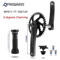 Bộ quay xe đạp Prowheel Snow Crankset 170mm Crank 30T / 32T / 34T / 36T / 38T GXP Chainrings có giá đỡ dưới cùng BB100 / 120mm Fat Bike Crank set