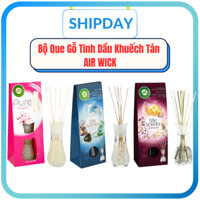Bộ Que gỗ khuếch tán Tinh dầu Air wick,Lọ tinh dầu khuếch tán, Khuếch tán Tinh dầu Que Gỗ Mây Khử mùi 30ml