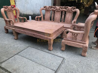 Bộ Quốc Đào 6 món tay 12 ( gỗ Hương Đá ) Bàn Đục