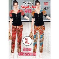 Bộ Quỳnh Anh áo borip xịn phối mango cao cấp