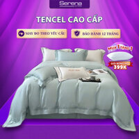 Bộ Ra Giường 5 Món Lụa Tencel 60S SERENA MATTRESS Bộ Chăn Ga Gối Đệm Thun Lạnh Hàn Quốc Cao Cấp