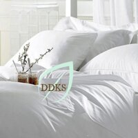 Bộ ra giường khách sạn vải cotton cvc trơn mềm mát size: 1m6 x 2m [ nệm cao từ 5cm -27cm ]