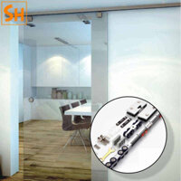 Bộ ray trượt cửa lùa cho cửa kính giảm chấn 2 đầu DFL-P093A