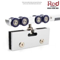 Bộ ray trượt cửa lùa cửa kính treo giảm chấn 2 đầu DFL-P093