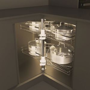 Bộ rổ góc xoay Hafele Cucina Mezzo 548.37.000