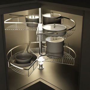 Bộ rổ góc xoay Hafele Cucina Mezzo 548.37.010
