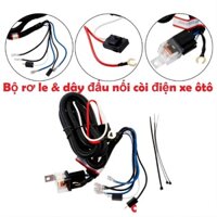 Bộ rơ le đấu nối dây còi điện 12V & 24V chuyên dụng cho xe hơi, xe tải.