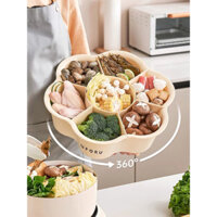 Bộ rổ nhựa đựng rau đồ ăn lẩu nhiều ngăn /Rổ nhựa đựng rau, củ, có từng khay tách rời và thoát nước tiện ích.