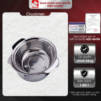 Bộ rổ thau inox 304 Chockmen rổ thau chậu đựng rửa rau trái cây vo gạo đa dạng kích thước (CKM35/58)