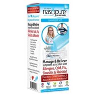 Bộ Rửa Mũi Xoang Cao Cấp Nasopure Sampler Kit (bình 240ml + 4 gói muối) MADE IN USA